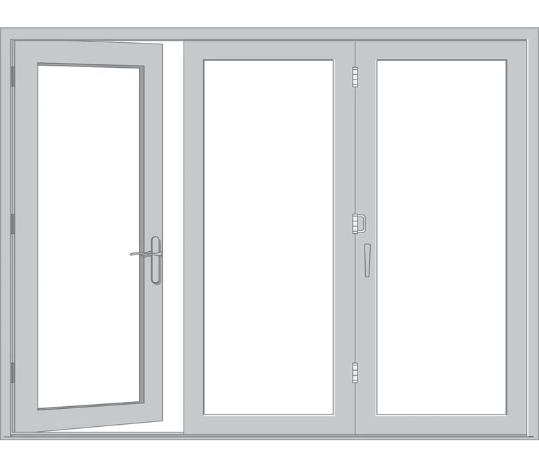 Duluth Pella Architect Reserve Series Contemporary Bifold Patio Door