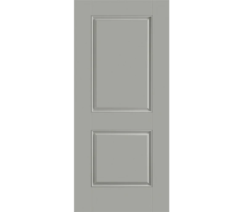 Duluth Two Panel Square Fiberglass Entry Door